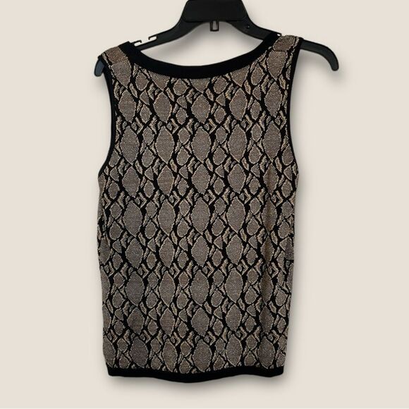 Snake print knitted blouse size Medium, NWOT - Picture 4 of 6